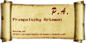 Przepolszky Artemon névjegykártya